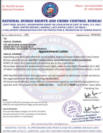 राष्ट्रीय मानवाधिकार एवं अपराध नियंत्रण ब्यूरो द्वारा मुकुल शर्मा को लीगल एडवाइजर के पद पर नियुक्त किया